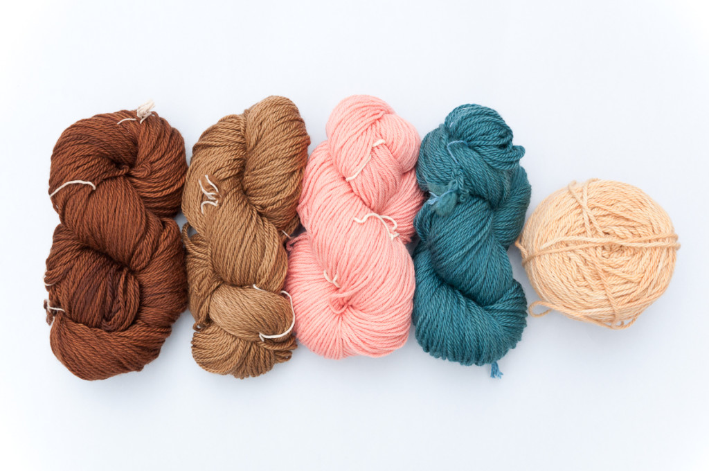 Naturally dyed yarns © Copyright Victoria Pemberton 2015